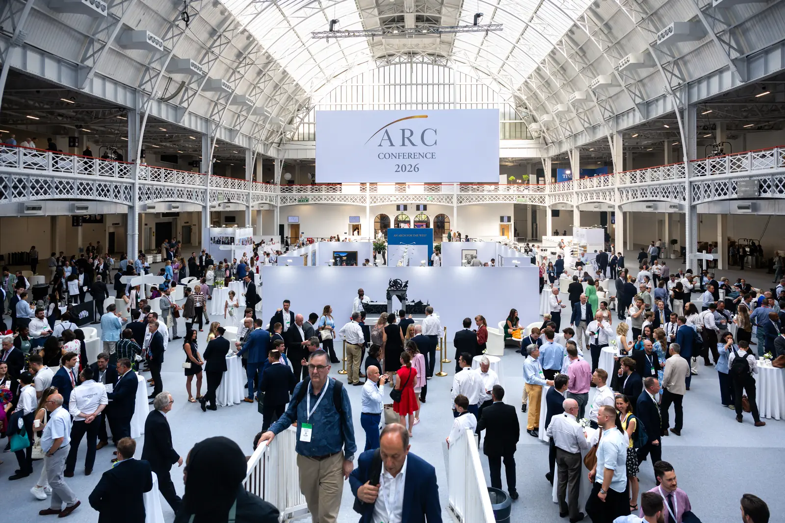The Grand Hall at Olympia London under its glass roof